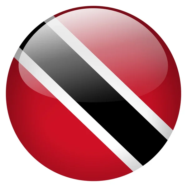 Trinidad and tobago flag button — Stock Photo, Image