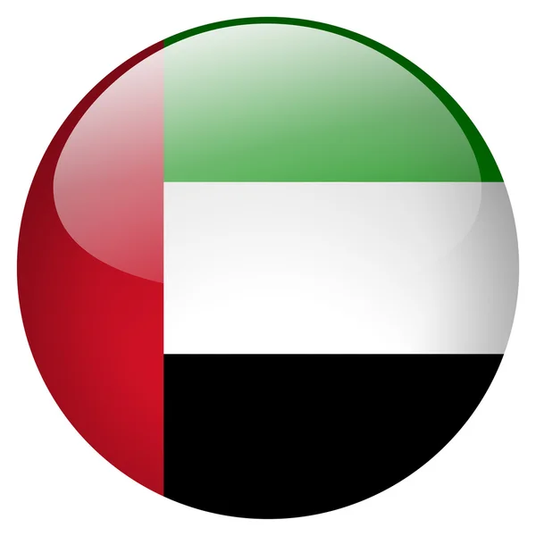 Birleşik Arap Emirlikleri bayrak düğmesi — Stok fotoğraf