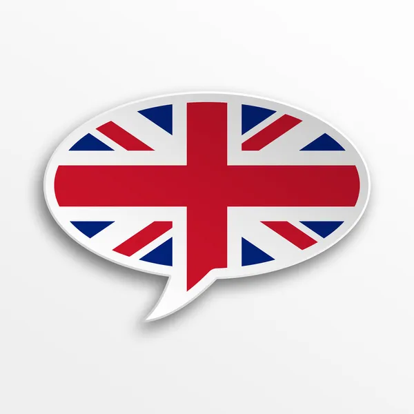 3D φούσκα ομιλία - Αγγλία — Φωτογραφία Αρχείου