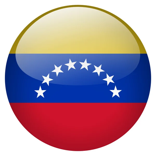 Κουμπί "σημαία" Βενεζουέλα — Φωτογραφία Αρχείου