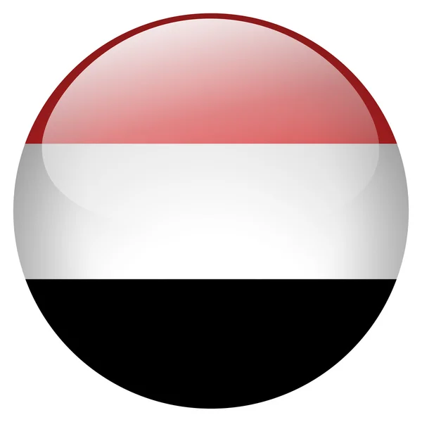 Yemen flag button — Stock Photo, Image