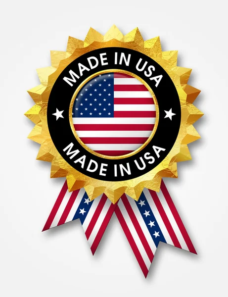 美国制造的徽章 — 图库照片