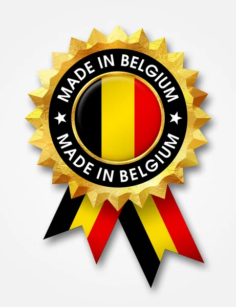 Made in belgium badge — Stock Photo, Image