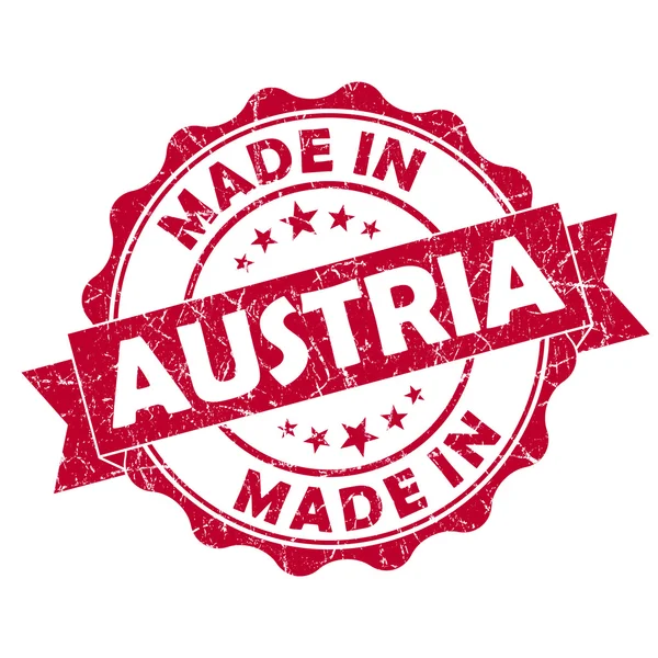 Feita em austríaca selo — Fotografia de Stock