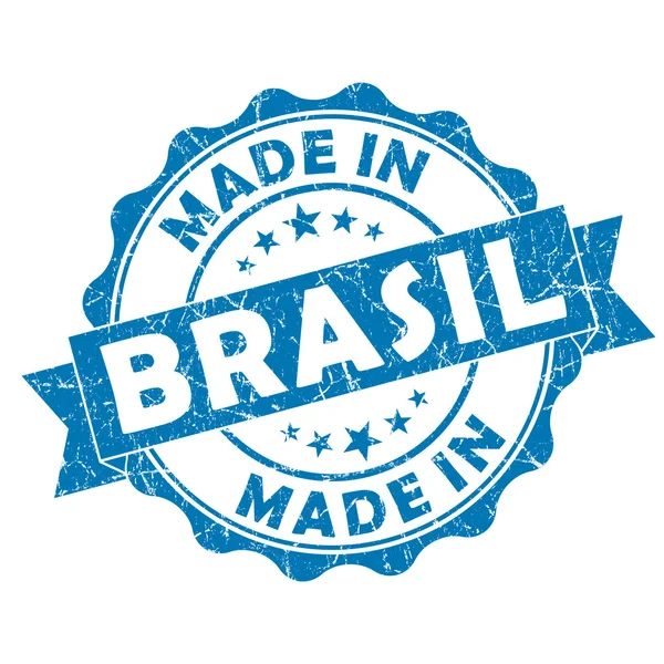 Made in Brasil timbru — Fotografie, imagine de stoc