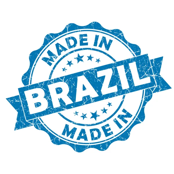 Fabriqué en timbre brésilien — Photo