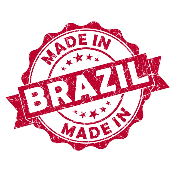 Gemaakt in braziliaanse stempel — Stockfoto