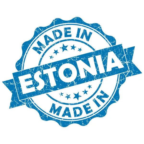 Hergestellt in Estland Marke — Stockfoto