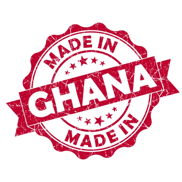 Hecho en sello de ghana —  Fotos de Stock