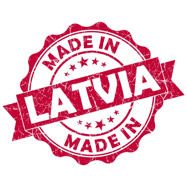 Fabricado en sello de latvia —  Fotos de Stock