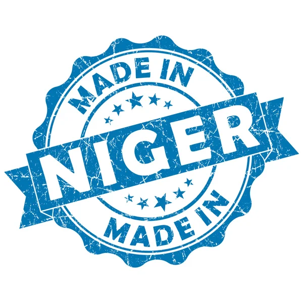 Fabricado en sello niger —  Fotos de Stock