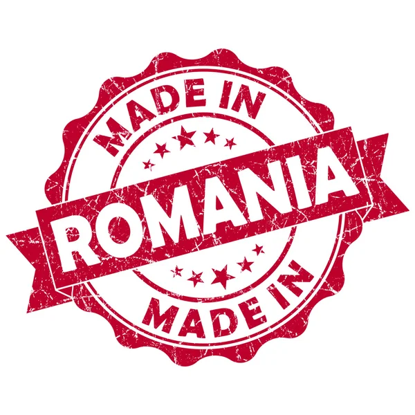 Fabricado en sello romania —  Fotos de Stock