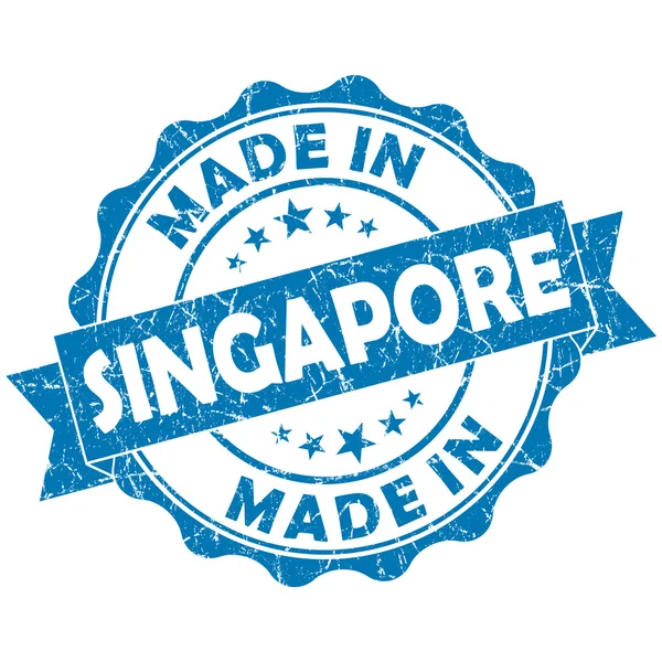 Hergestellt in Singapore-Briefmarke — Stockfoto