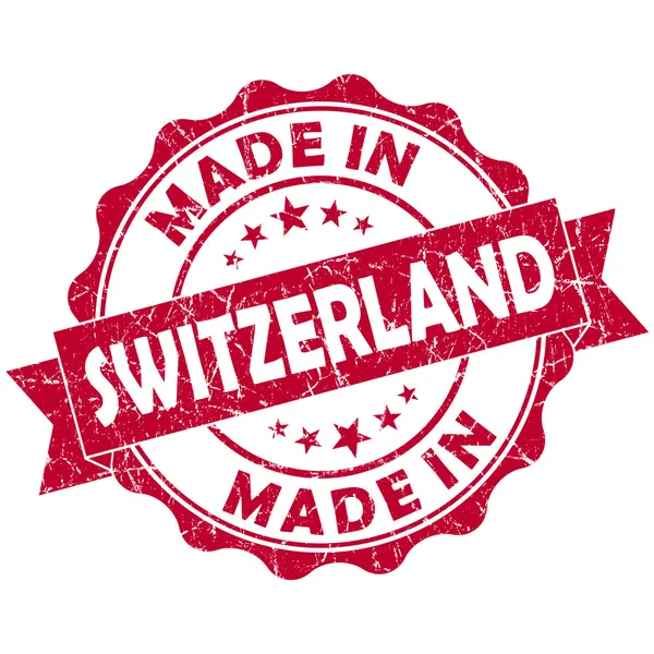 Made in switzerland stamp — Stock Photo, Image