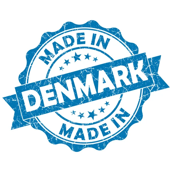 Made in denmark stamp — Stock Photo, Image