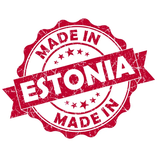 Hecho en estonia sello — Foto de Stock