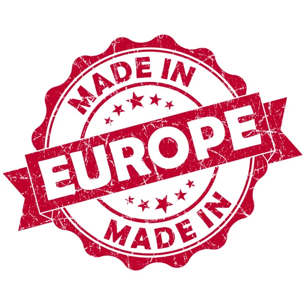 Timbre fabriqué en Europe — Photo