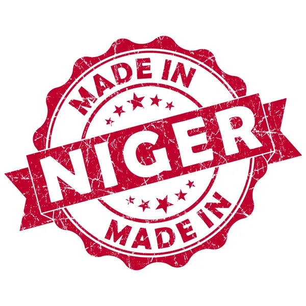 Made in niger stamp — Stock Photo, Image