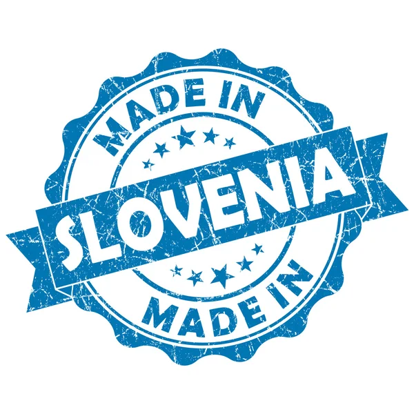 Made in slovenia stamp — Stock Photo, Image