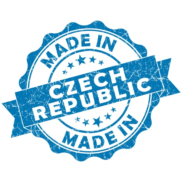 Made in czech republic stamp — Stock Photo, Image