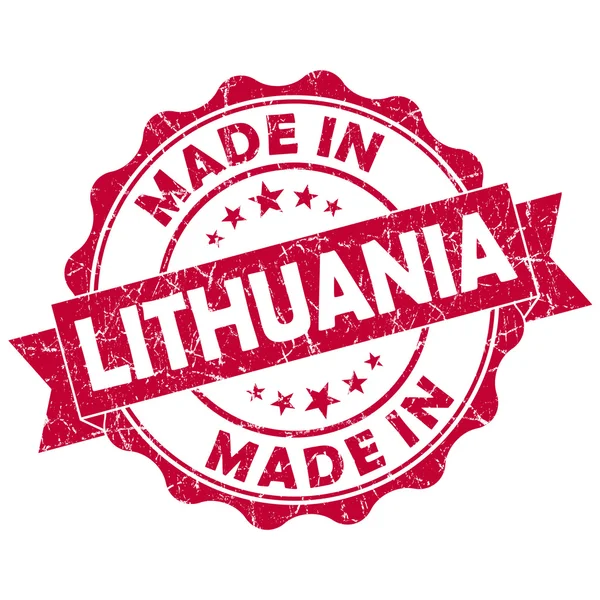 Fabriqué en timbre de lithuania — Photo