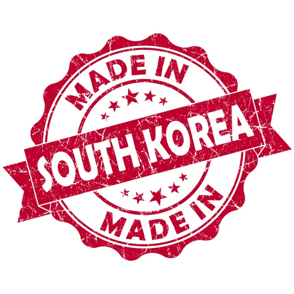 Made in south korea stamp — Stock Photo, Image