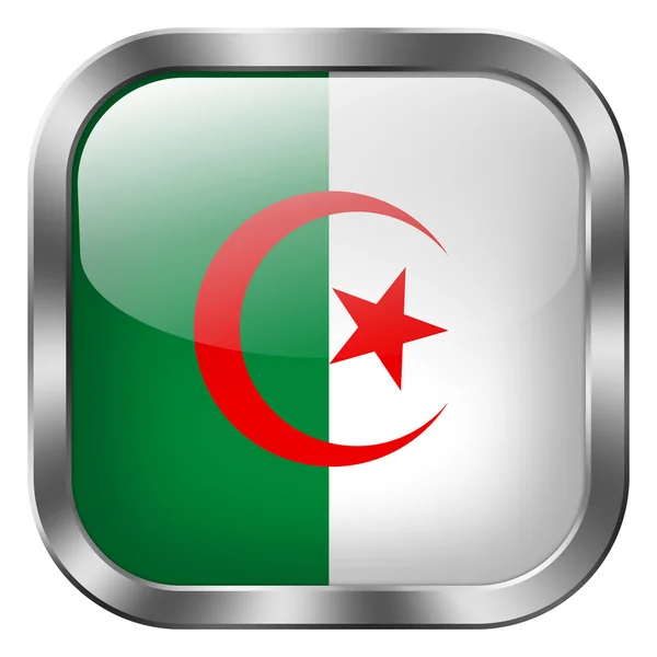 Algeria flag button — Stock Photo, Image