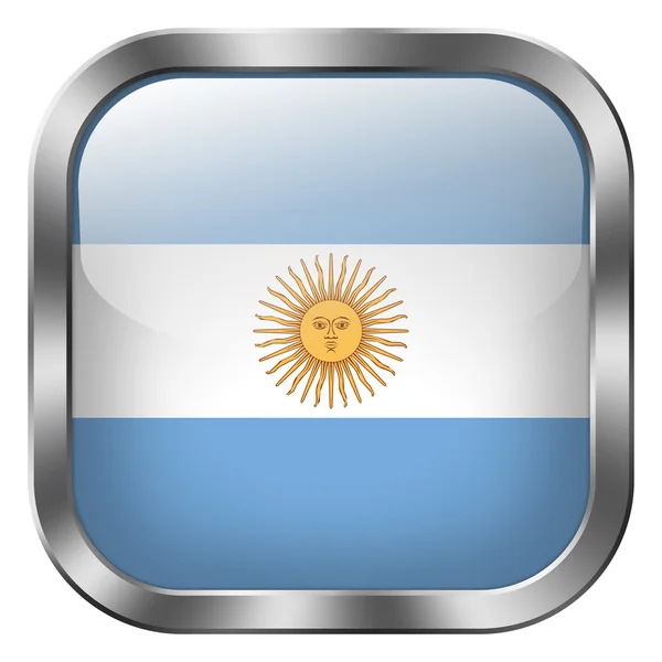 Tlačítko příznak Argentina — Stock fotografie