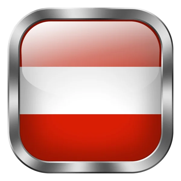 Österreich Flaggenknopf — Stockfoto