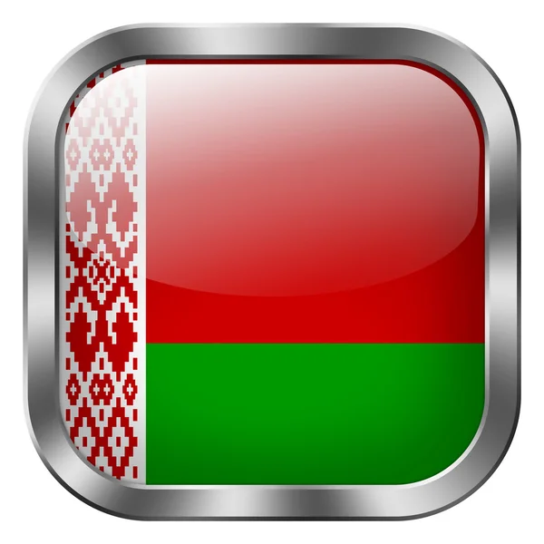 Belarus flag button — Stock Photo, Image