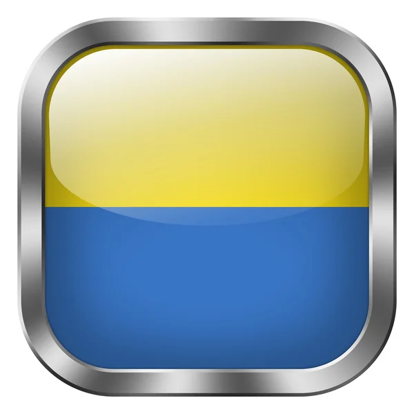 Ukraine flag button — Stock Photo, Image