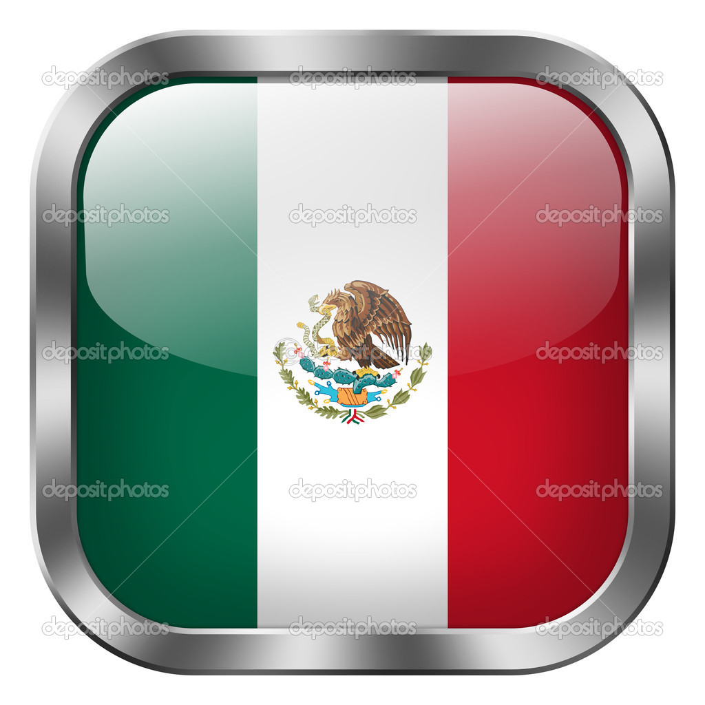Mexico flag button — Stock Photo © Aquir014b #25143089