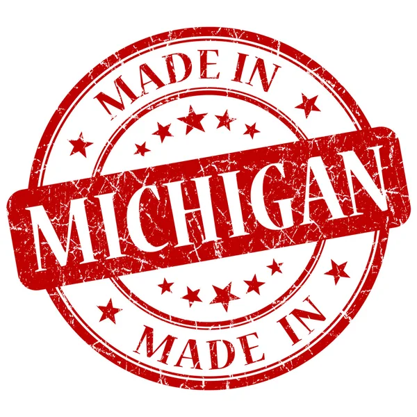 Made in michigan stamp — Stock Photo, Image