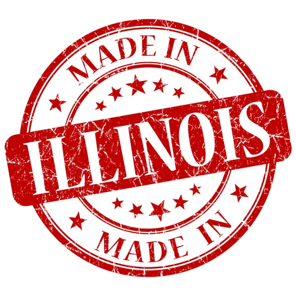 Gemaakt in illinois stempel — Stockfoto