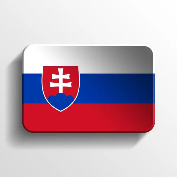 Slovakien 3d knappen — Stockfoto