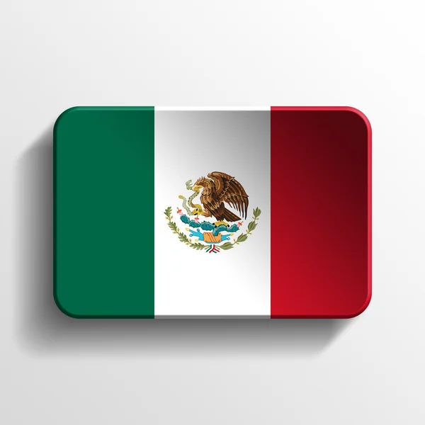 Mexico 3d button — Stock Photo, Image