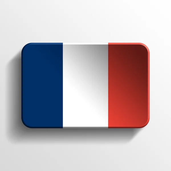 Frankrijk 3d knop — Stockfoto