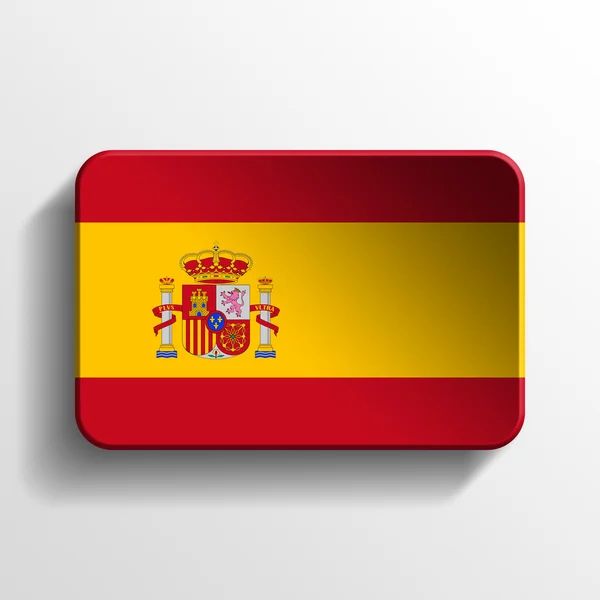 Spain 3d button — Stock Photo, Image