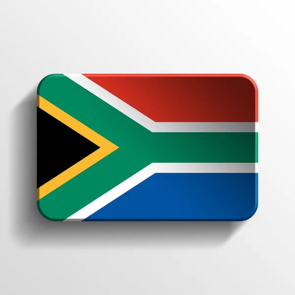 Zuid-Afrika 3d knop — Stockfoto