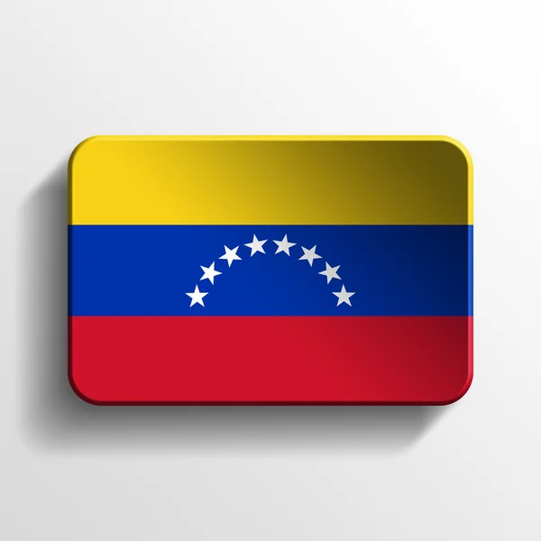 Venezuela 3d düğmesi — Stok fotoğraf