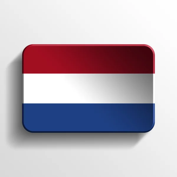 Nederland 3d knop — Stockfoto