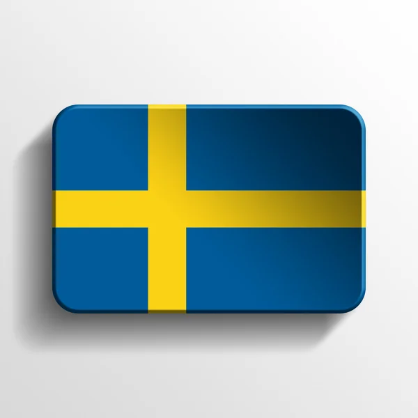 Zweden 3d knop — Stockfoto