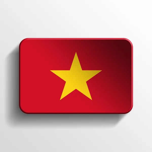 Vietnam 3d düğmesi — Stok fotoğraf