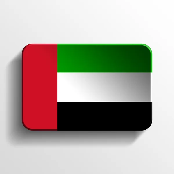 United arab emirates 3d button — Stock Photo, Image