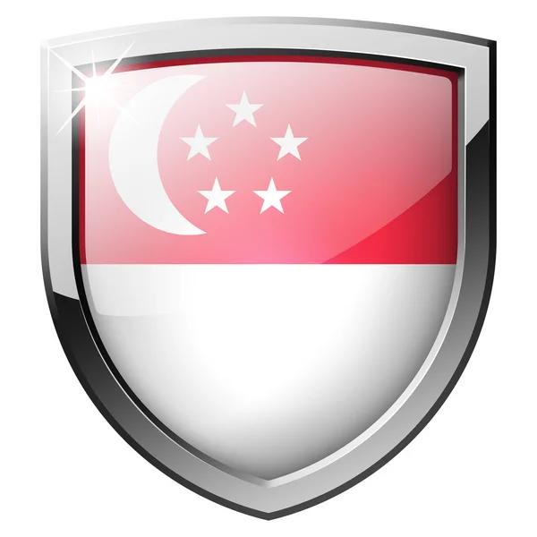 Escudo Singapura — Fotografia de Stock