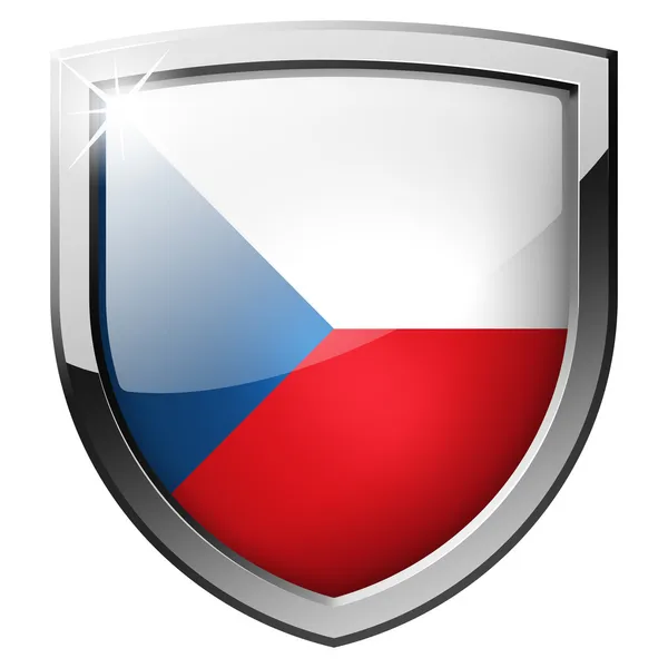 Tjeckien sköld — Stockfoto