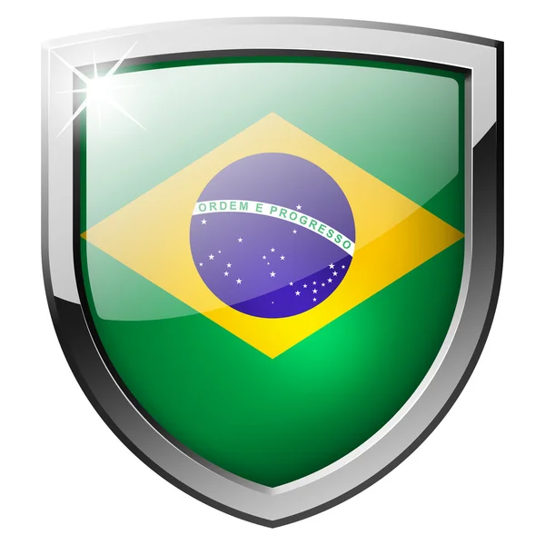 Escudo brasil — Fotografia de Stock