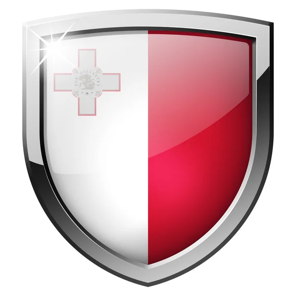 Malta shield — Stock Photo, Image