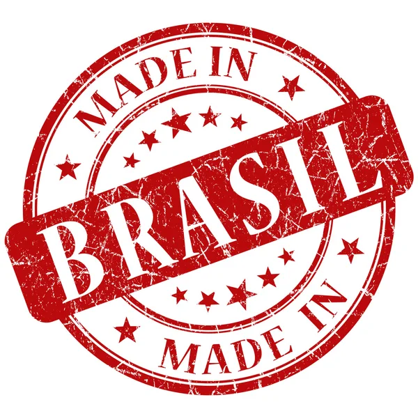 Φτιαγμένο με σφραγίδα brasil — Φωτογραφία Αρχείου