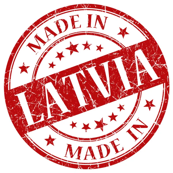 Lavet i latvia stempel - Stock-foto